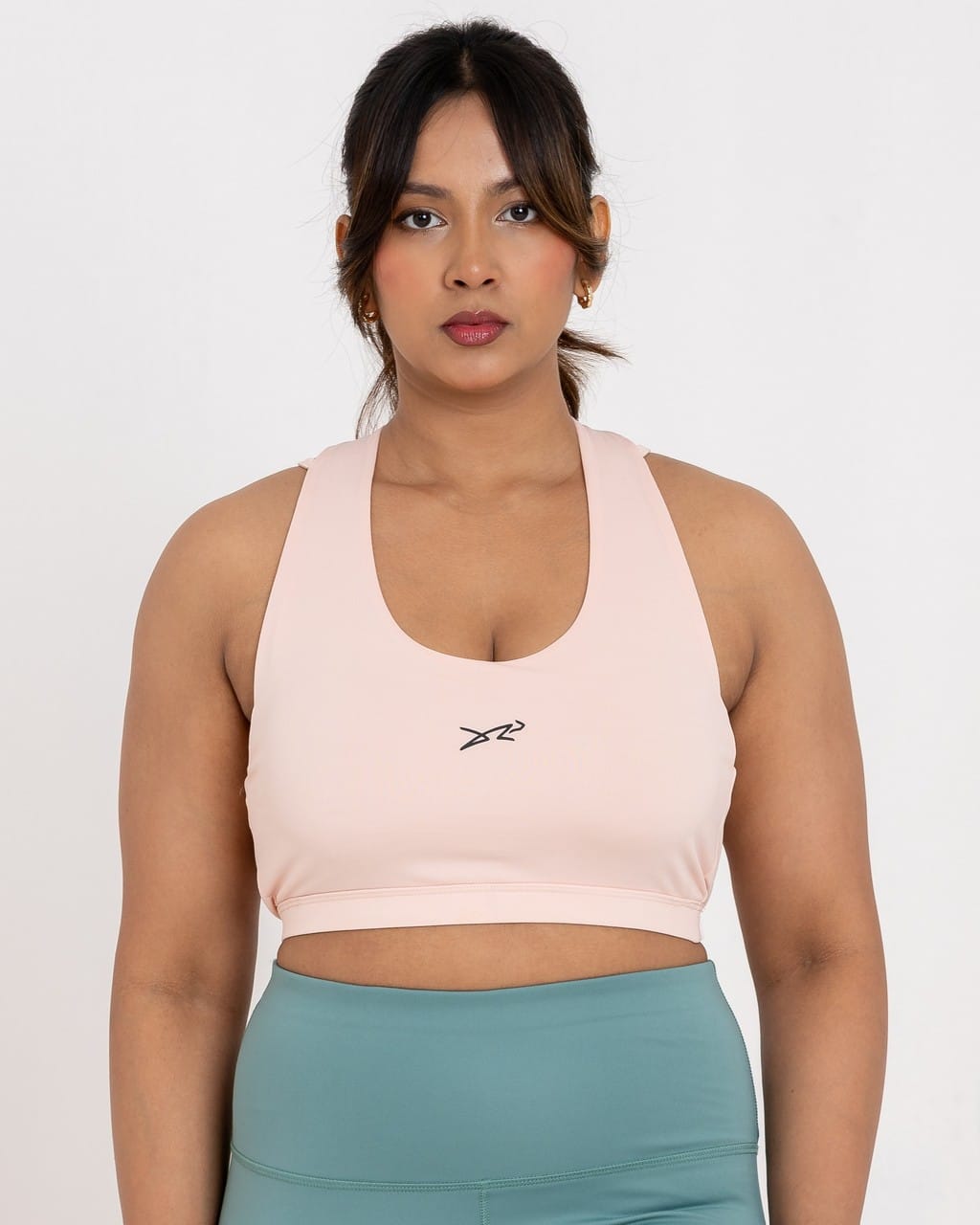 Elys Halter Neck Sports Bra Pink-01